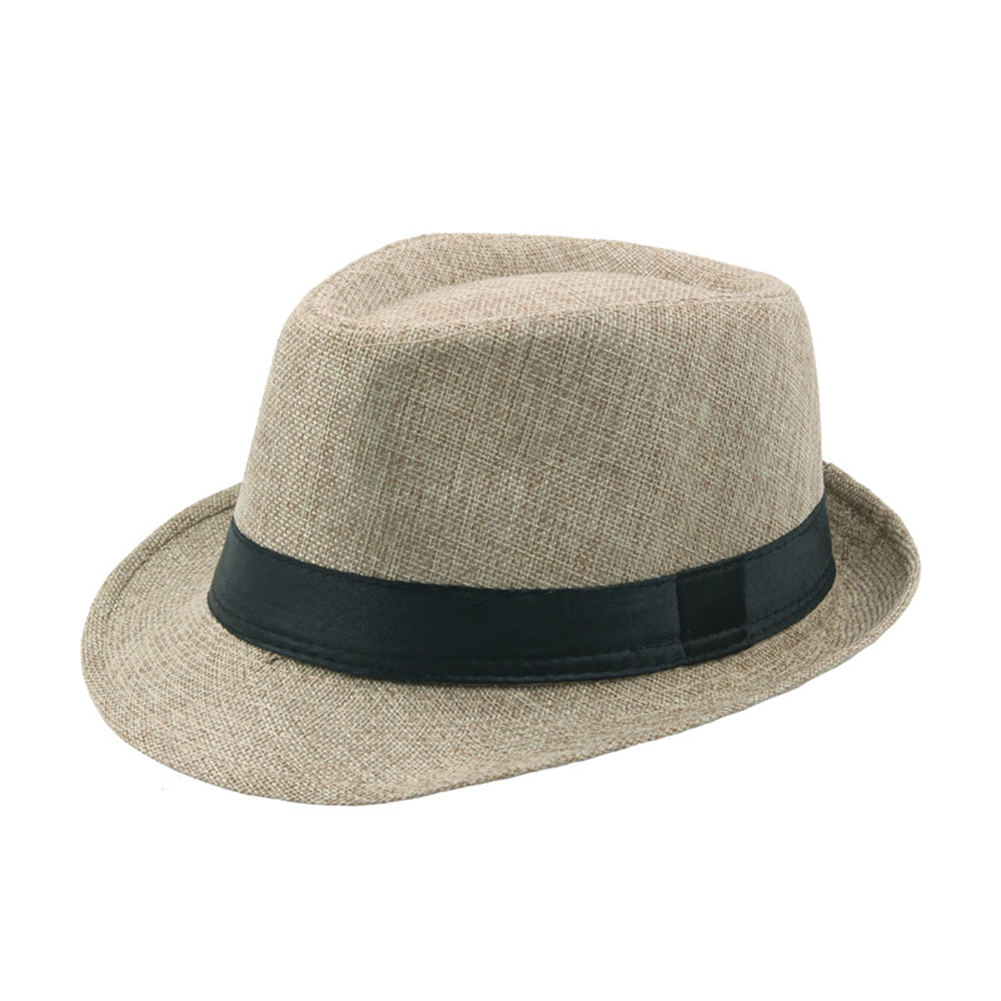 linen fedora men's hat